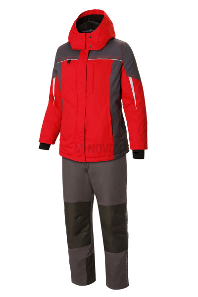 Костюм СТАТУС (STATUS) женский утепленный красный/графит