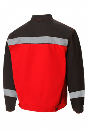 Костюм Мастер-Люкс с СВП красный/черный, куртка, п/к