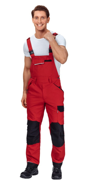 Полукомбинезон мужской "Сюрвейер" красный/чёрный