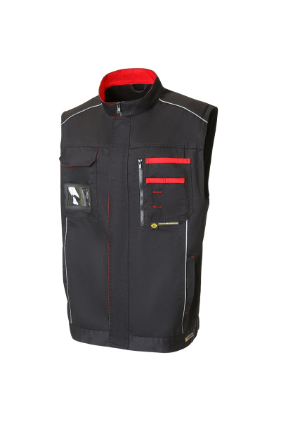 Костюм НЭКСТ (NEXT), куртка с отстегивающимися рукавами, брюки, черный/красный