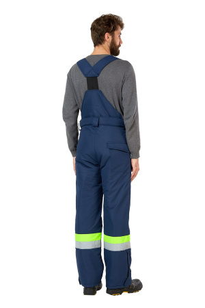 Костюм рабочий мужской зимний "Илион" цвет синий/неон