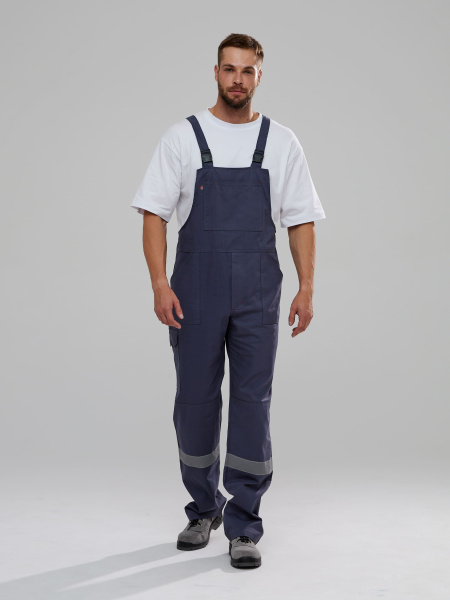 Костюм Флагман-Фаворит-2 СОП UZ (тк.Саржа,250) п/к, т.серый/св.серый