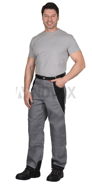 Брюки "Пекин" серый с черным пл. 275 г/кв.м