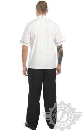 Куртка поварская (китель) "Люкс-Лайт" короткий рукав белая