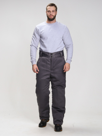 Костюм зимний "Флофт-1" (тк.Смесовая,210) брюки, т.серый/св.серый
