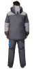Костюм ДВИН зимний, куртка удл., п/к т.серый со ср.серым и голубой отделкой