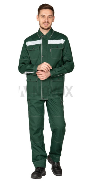 Куртка мужская летняя "Эко-Труд" тёмно-зелёный, СОП