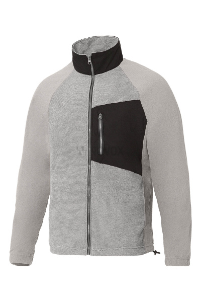 Толстовка КОТПРОФИ (КОТПРОФИ) комбинированная серая/черная, на молнии