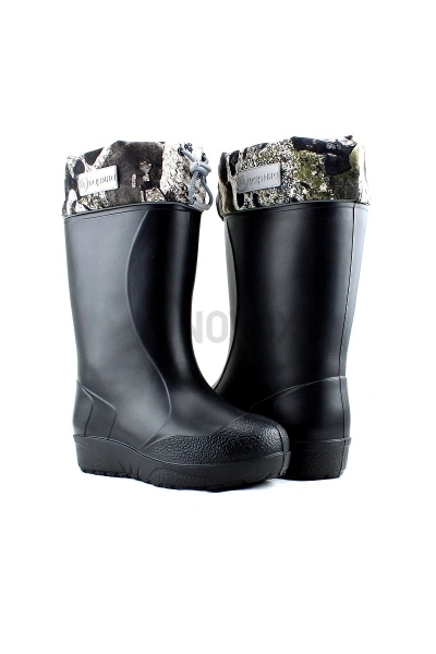 Сапоги ЭВА женские зимние утепленные с надставкой, съемный чулок до -60С цвет черный