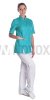 Блуза "Элит" медицинская женская, бирюзовая