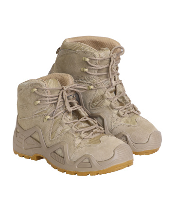 Ботинки СИРИУС-ДОЗОР замша (бежевые), ПУ-Нитрил