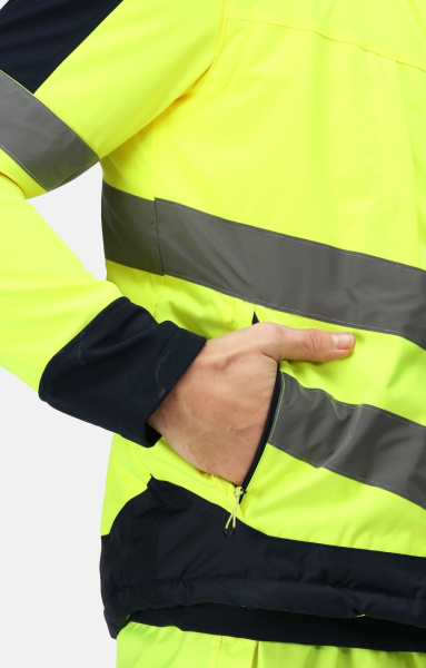 Жилет РЕГАТТА ПРОФЕШИОНАЛ ХАЙ-ВИС ПРО ИНСУЛЭЙТИД утепленный сигнальный TRA 840 желто-синий