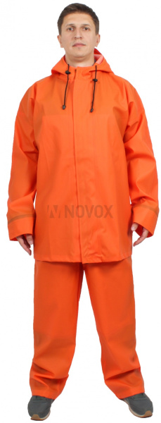 Костюм влагозащитный рыбака Волга-500 (ПВХ,500) WPL, оранжевый