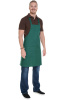 Фартук HORECA (ХОРЕКА) с нагрудником dark green (темно-зеленый)