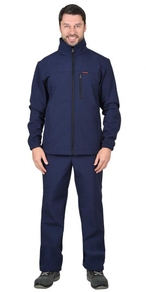 Куртка "Азов" синий софтшелл пл 350 г/кв.м (ЧЗ)