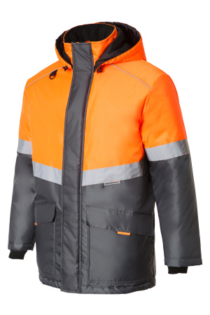 Костюм СОЮЗСПЕЦ утепленный ткань Оксфорд темно-серый/оранжевый