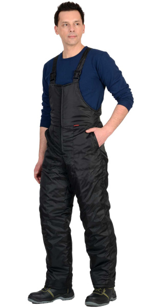 Полукомбинезон зимний универсальный, цв. черный, тк. ПЭ