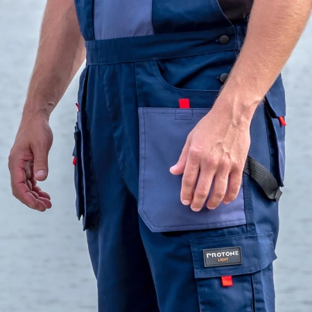 Полукомбинезон PROTONE LIGHT, синий/т.синий/оранжевый