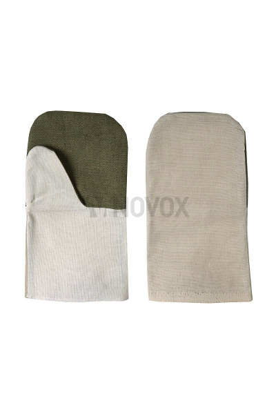 Рукавицы рабочие ХБ с брезентовым наладонником, 260 гр/м²