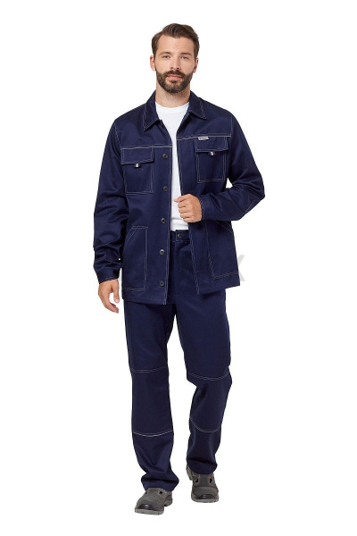 Костюм "Акцент 1", куртка, брюки, цвет темно-синий