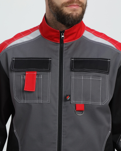 Костюм Формула-1 CH МВО (тк.Смесовая,240) брюки, серый/черный/красный