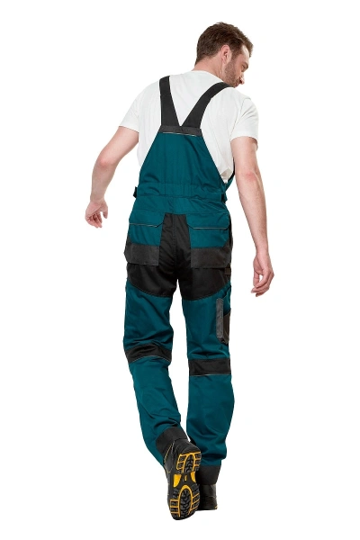 Полукомбинезон рабочий мужской летний "Снейк" цвет темно-бирюзовый/черный