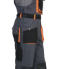 Полукомбинезон "МАНХЕТТЕН" т.серый с оранж. и черным тк. стрейч пл. 250 г/кв.м