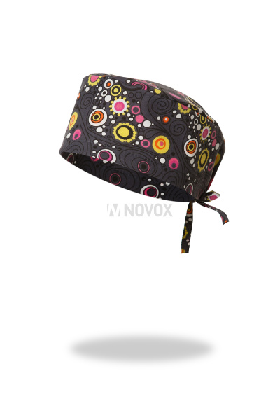 Шапочка СПЕЦ Лайт принт круги на сером