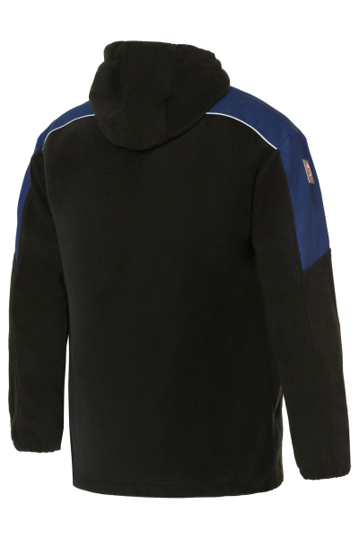 Толстовка Статус (STATUS) комбинированная т.синяя/черная с капюшоном