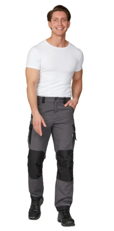 Брюки мужские "Сюрвейер" тёмно-серый/чёрный