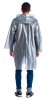 Плащ-дождевик "Люкс" на липучке ПВД 80 мкр. серебро, пропаянные швы (х50)