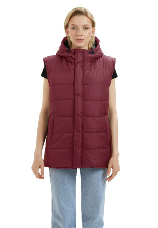 Жилет утеплённый "ДЕЛЬТА" , цвет: бордовый, ткань: Дюспо