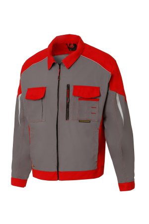 Костюм "STATUS" NEW 2 (Статус), куртка, п/к, т.серый красный