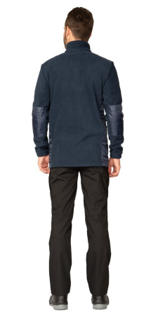 Куртка "Кеми" флисовая без капюшона тёмно-синяя