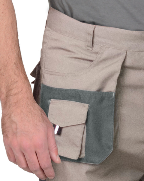 Брюки "ОБЕРОН" песочный с серо-зеленым