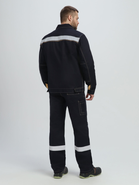 Костюм Троя IMP (тк.Саржа,320) п/к, т.синий/бежевый