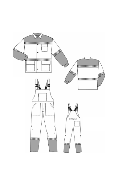 Костюм Коммунальщик сигнальный оранжевый/т.синий