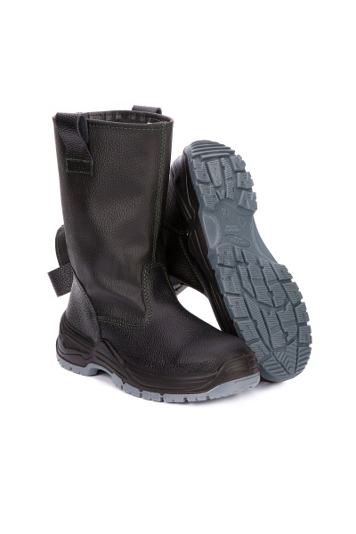 Сапоги летние "Оптима", МП, ПУ/ПУ, цвет черный
