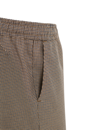 Брюки РИСТРЕТТО ТЕСТИ джоггеры клетка беж/шоколад