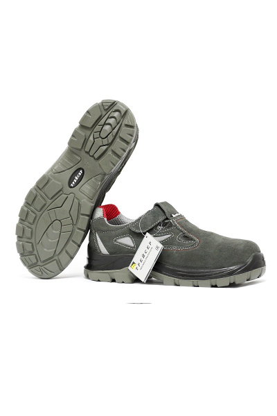 Сандалии "Трейсер-Актив", замша, ПУ/ПУ, цвет серый