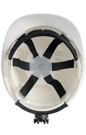 Каска строительная с храповым механизмом белая