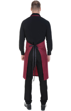 Фартук «BARISTA» с нагрудником, цвет burgundy (бордо)