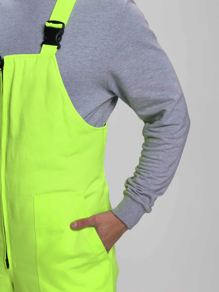 Костюм зимний для дорожника Ультра (тк.Смесовая,210) п/к, лимонный/черный