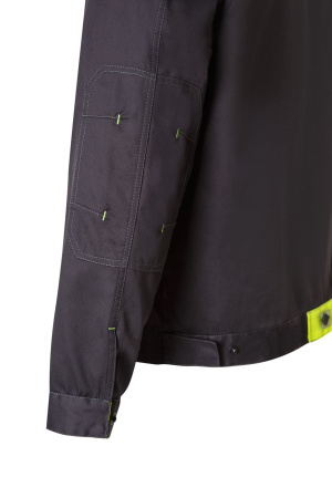 Костюм НЭКСТ (NEXT), куртка с отстегивающимися рукавами, брюки, графит/лимонный