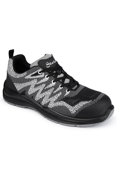 Полуботинки СТАТУС (STATUS) с КП и КС серые (GREY), ПУ/Резина