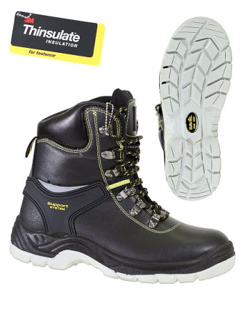 Ботинки "SAVEL-КОМФОРТ" кожаные утеплитель Thinsulate (3М),черный