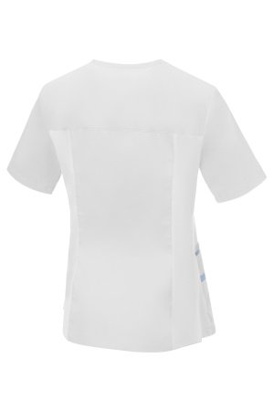 Блуза ЛИНДРЕД (Lindred) ОРИОН женская белая, рукав короткий