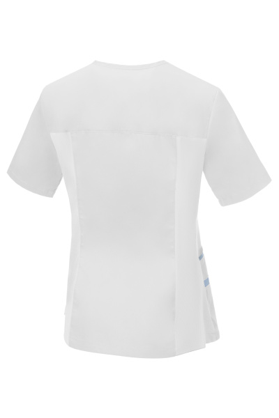 Блуза ЛИНДРЕД (Lindred) ОРИОН женская белая, рукав короткий