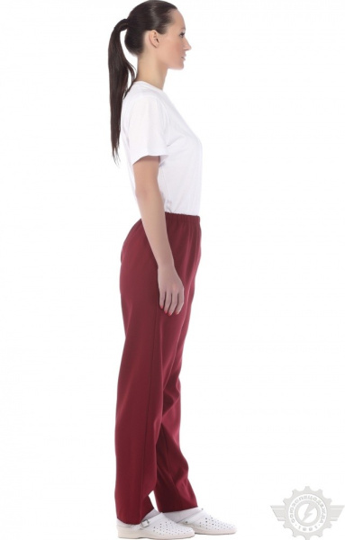 Брюки ткань "Габардин" цвет бордо