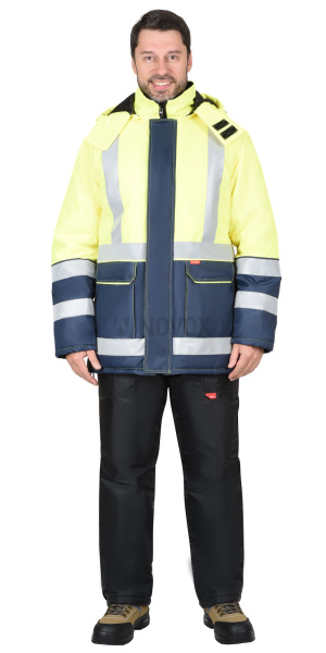 Куртка "ТЕРМИНАЛ", т.синий с лимонным, СОП